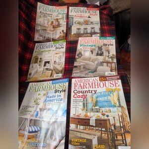 American Farmhouse Style Magazine Lot Aug/ Sept 2020 + 5 More Issues!!